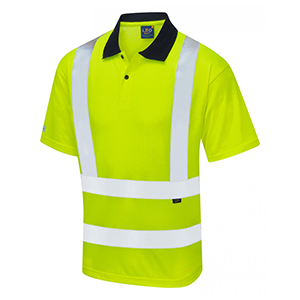 PO1Y - CROYDE YELLOW HI VIS POLO SHIRT