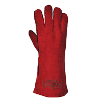 A500 RED WELDERS LEATHER GAUNTLETS XL