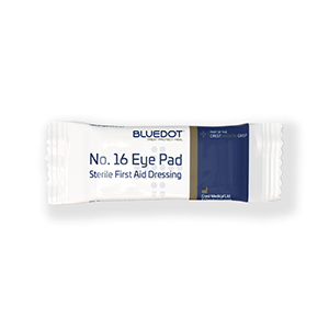 BLUE DOT WRAPPED NO16 EYEPAD/ BANDAGE