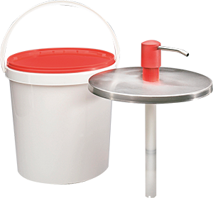 500103 PEVA Dispenser System with Stainless Steel Lid for 10L Bucket