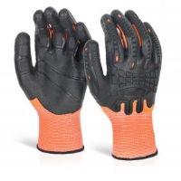 FULLY COATED IMPACT GLOVE ORANGE LARGE