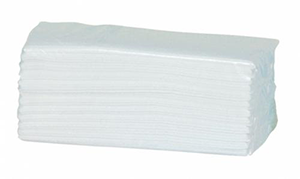 Compact Folded Towel White Recycled 2400