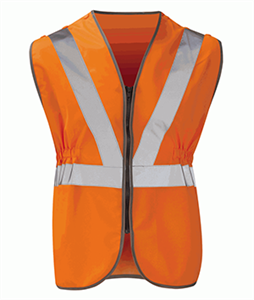 Victoria Hi-vis Orange Rail Waistcoat